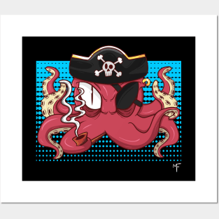 Octopus Pirate Posters and Art